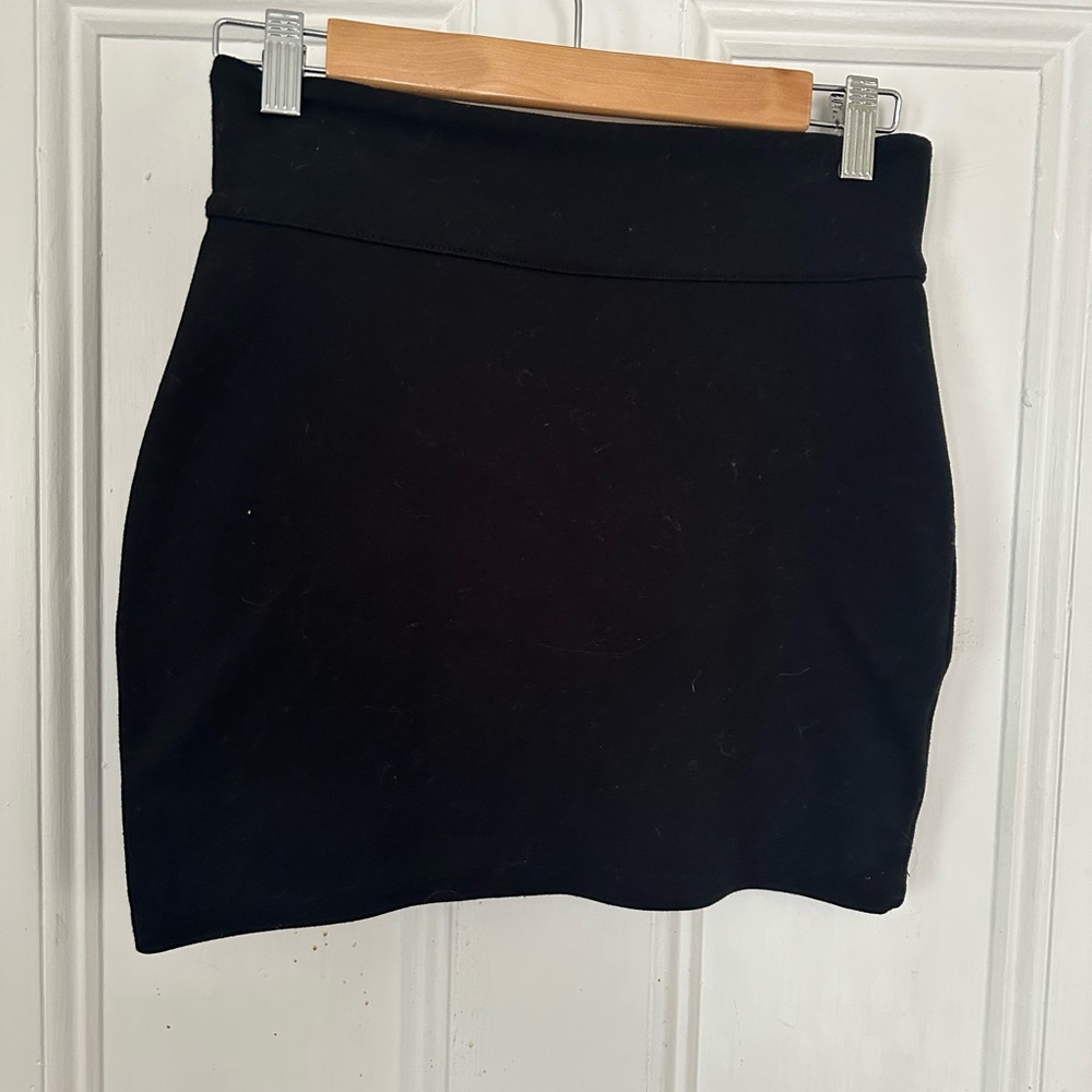 Silence + Noise Black Mini Pencil Skirt for Night Out